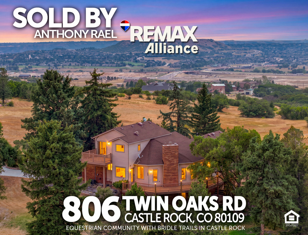 SOLD: 806 Twin Oaks Road | Castle Rock CO 80109 Twin Oaks - an equestrian community with bridle trails in Castle Rock